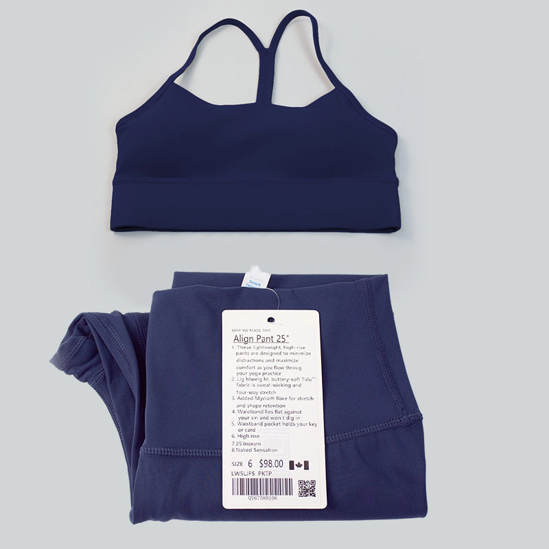 Pericic 2 Pieces Soft Naked Feel Women Yoga Set