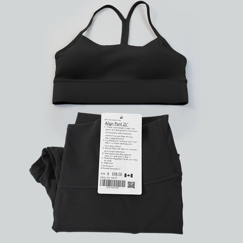 Pericic 2 Pieces Soft Naked Feel Women Yoga Set