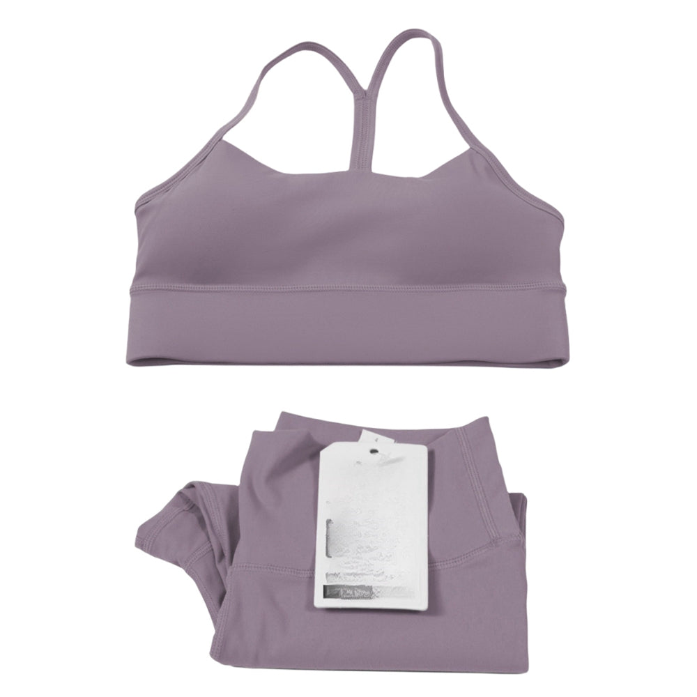 Pericic 2 Pieces Soft Naked Feel Women Yoga Set