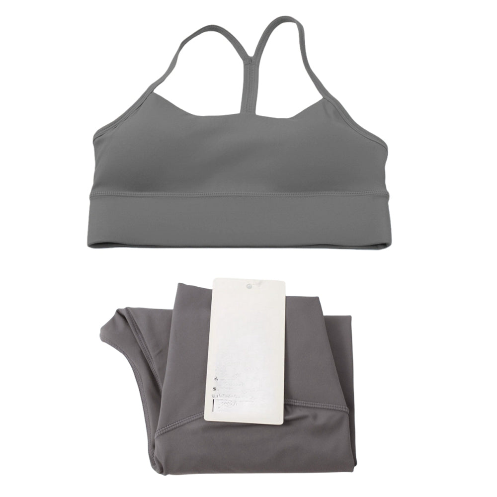Pericic 2 Pieces Soft Naked Feel Women Yoga Set