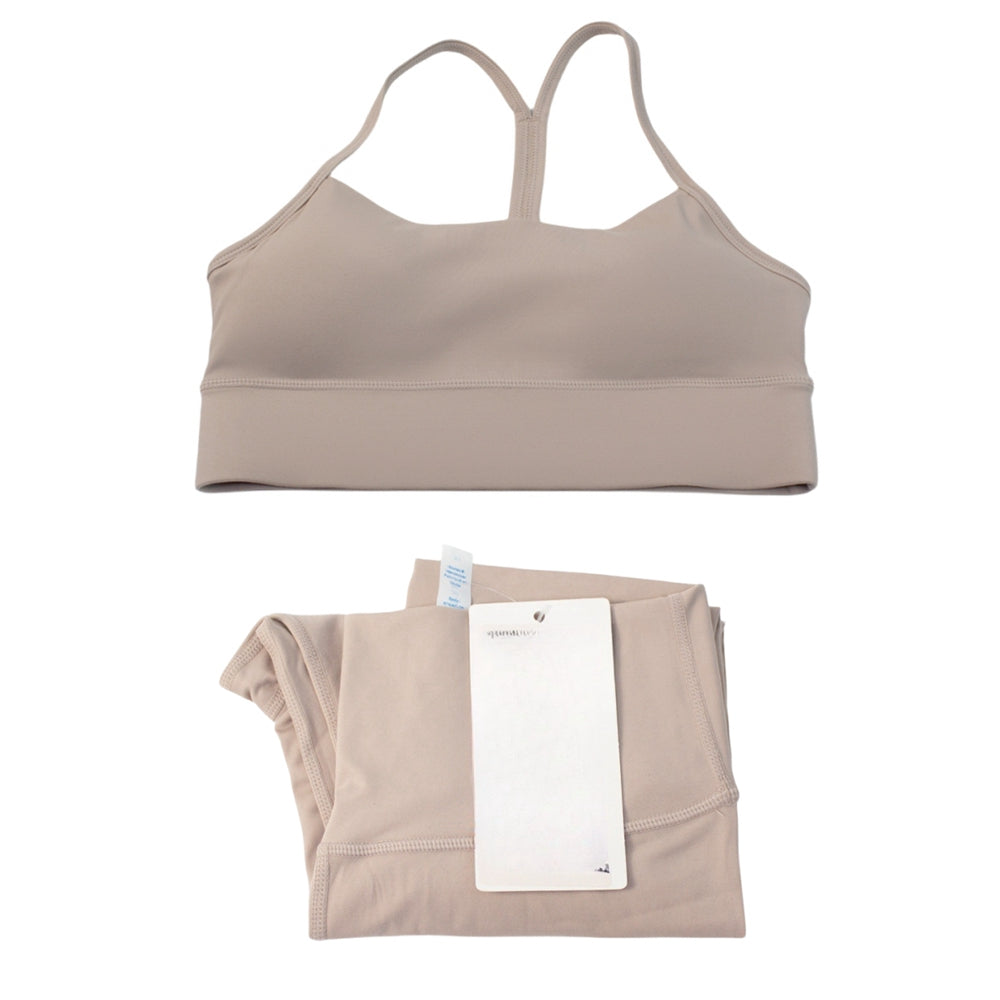 Pericic 2 Pieces Soft Naked Feel Women Yoga Set