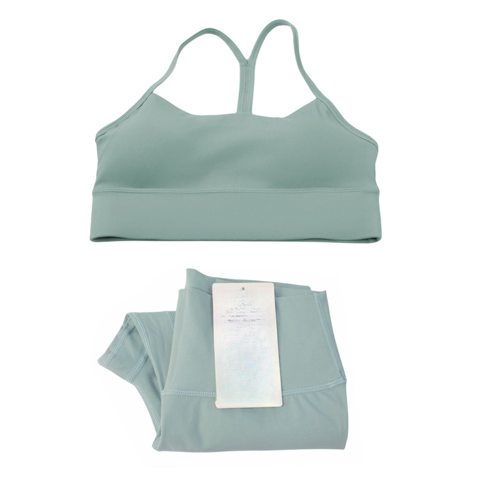 Pericic 2 Pieces Soft Naked Feel Women Yoga Set