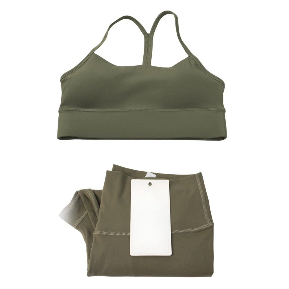 Pericic 2 Pieces Soft Naked Feel Women Yoga Set