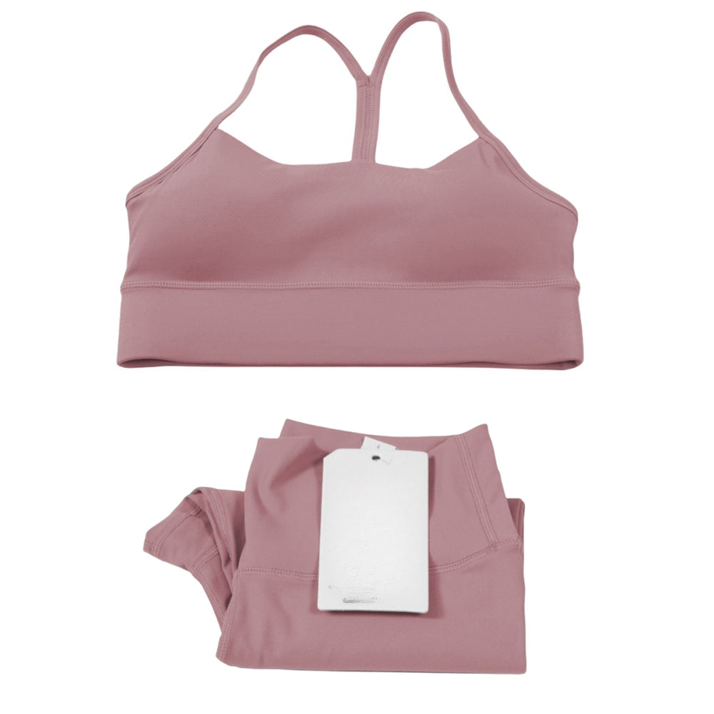 Pericic 2 Pieces Soft Naked Feel Women Yoga Set