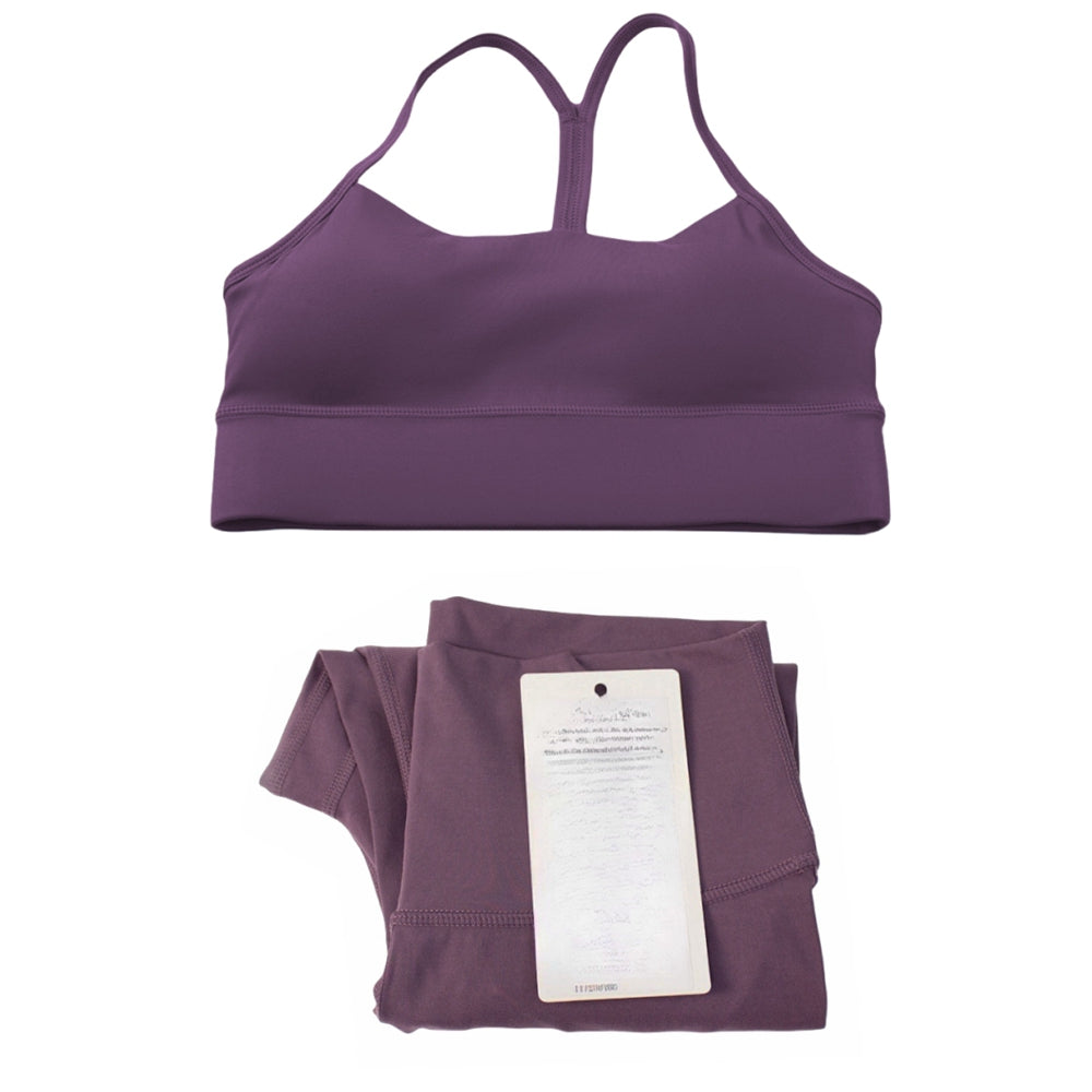 Pericic 2 Pieces Soft Naked Feel Women Yoga Set