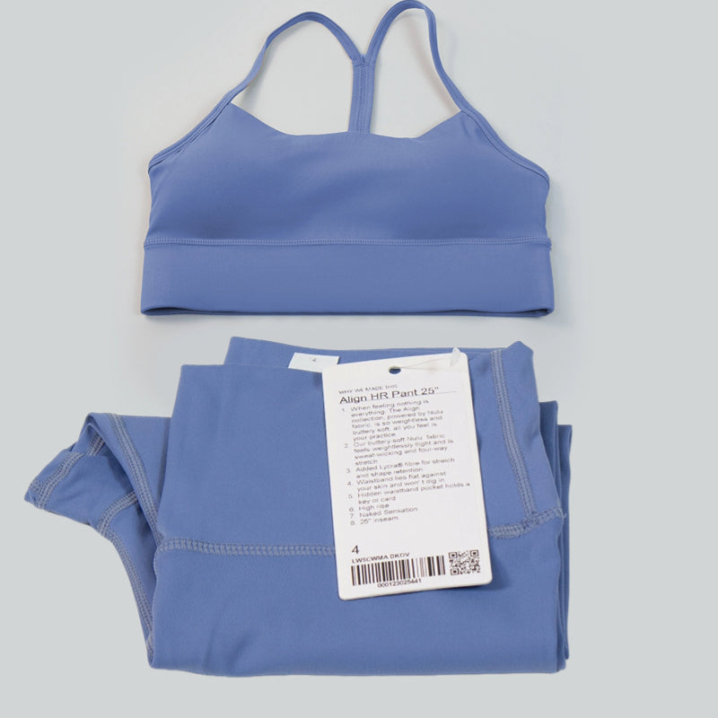 Pericic 2 Pieces Soft Naked Feel Women Yoga Set