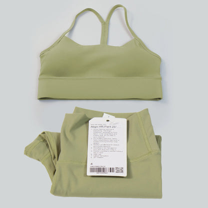 Pericic 2 Pieces Soft Naked Feel Women Yoga Set