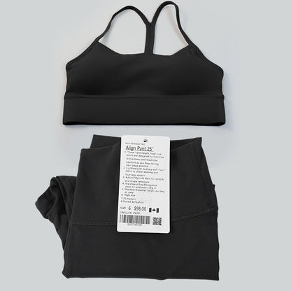 Pericic 2 Pieces Soft Naked Feel Women Yoga Set