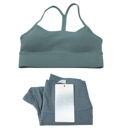 Pericic 2 Pieces Soft Naked Feel Women Yoga Set