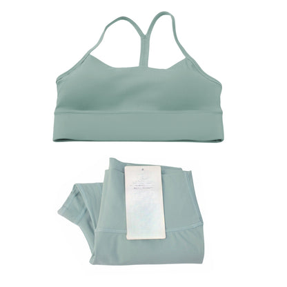 Pericic 2 Pieces Soft Naked Feel Women Yoga Set