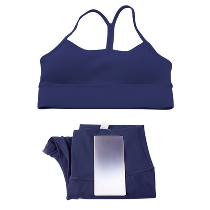 Pericic 2 Pieces Soft Naked Feel Women Yoga Set