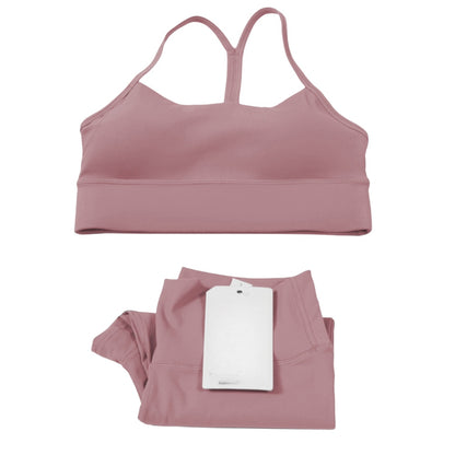 Pericic 2 Pieces Soft Naked Feel Women Yoga Set