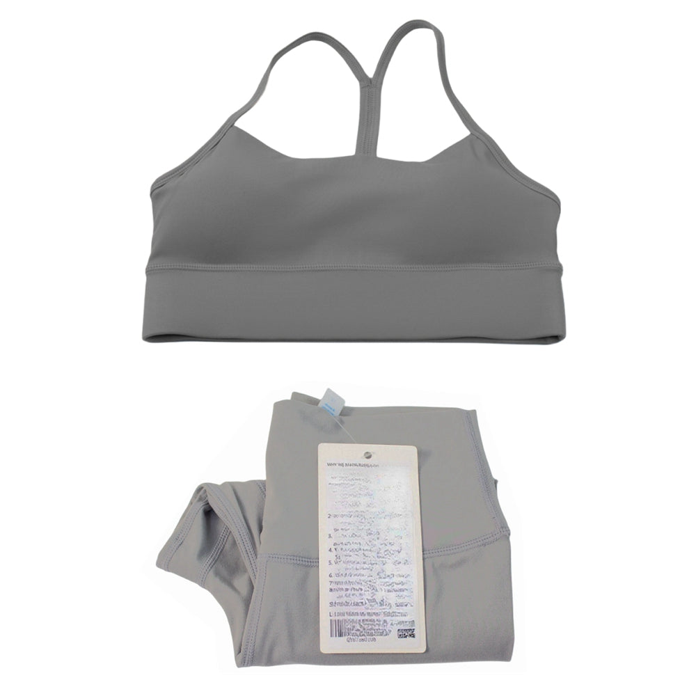 Pericic 2 Pieces Soft Naked Feel Women Yoga Set