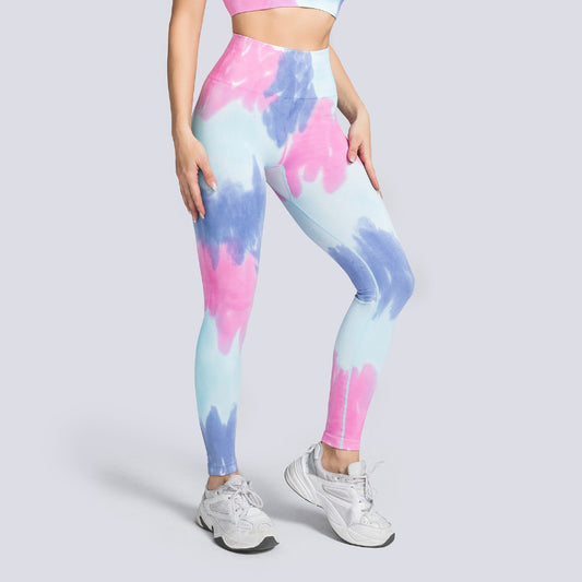 Pericic High-Rise Classical Scrunch Seamless Tie dye Leggings