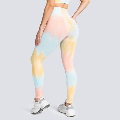 Pericic High-Rise Classical Scrunch Seamless Tie dye Leggings