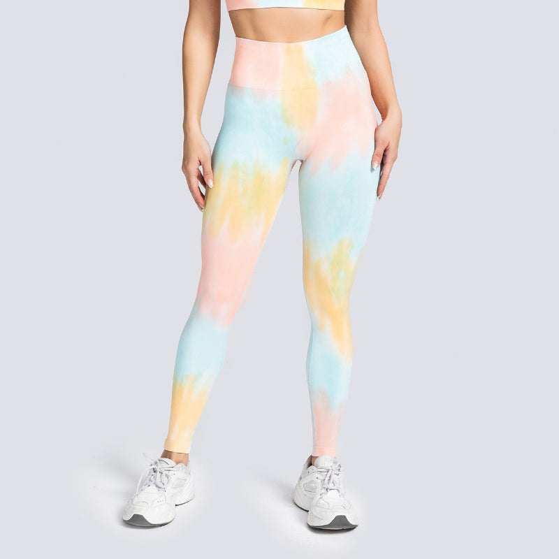 Pericic High-Rise Classical Scrunch Seamless Tie dye Leggings