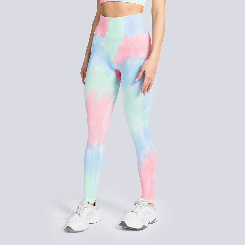 Pericic High-Rise Classical Scrunch Seamless Tie dye Leggings