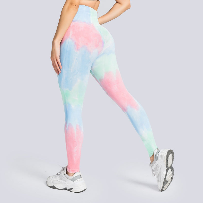 Pericic High-Rise Classical Scrunch Seamless Tie dye Leggings