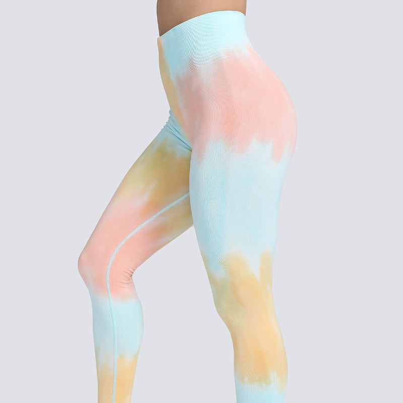 Pericic High-Rise Classical Scrunch Seamless Tie dye Leggings